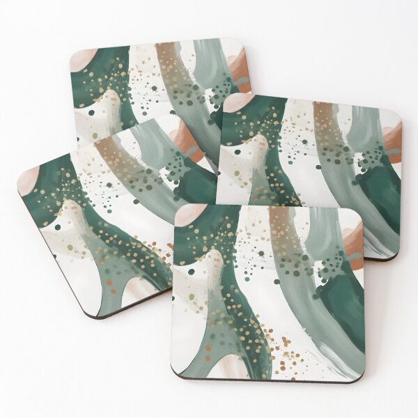 Item preview, Organic Depth: Green and Terracotta Contrasts designed and sold by FreedomToDesign.