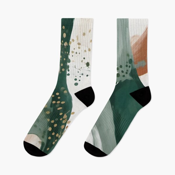 Item preview, Organic Depth: Green and Terracotta Contrasts designed and sold by FreedomToDesign.