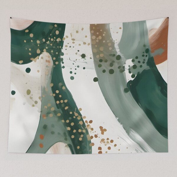 Item preview, Organic Depth: Green and Terracotta Contrasts designed and sold by FreedomToDesign.