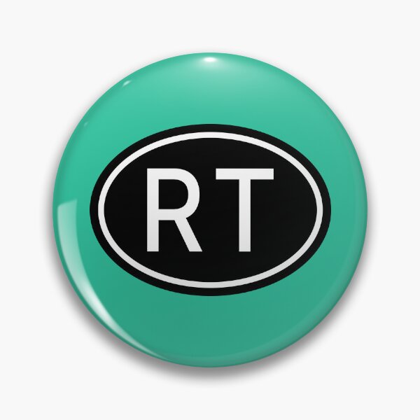 Item preview, RT Initials Monogram Oval White Letters designed and sold by Jeallan Designs.