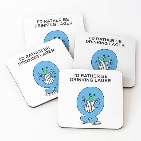 Item preview, Mr Men Id rather be drinking Lager designed and sold by Scat the cat.