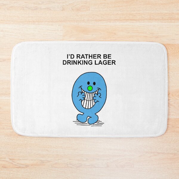 Item preview, Mr Men Id rather be drinking Lager designed and sold by Scat the cat.