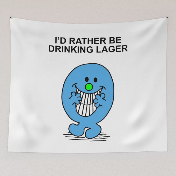Item preview, Mr Men Id rather be drinking Lager designed and sold by Scat the cat.