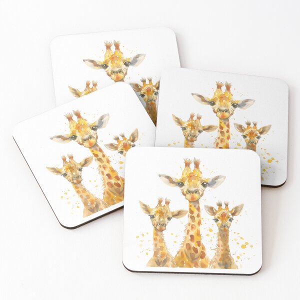 Item preview, Whimsical Baby Giraffes: Watercolor Delight designed and sold by AI-Only Creations.