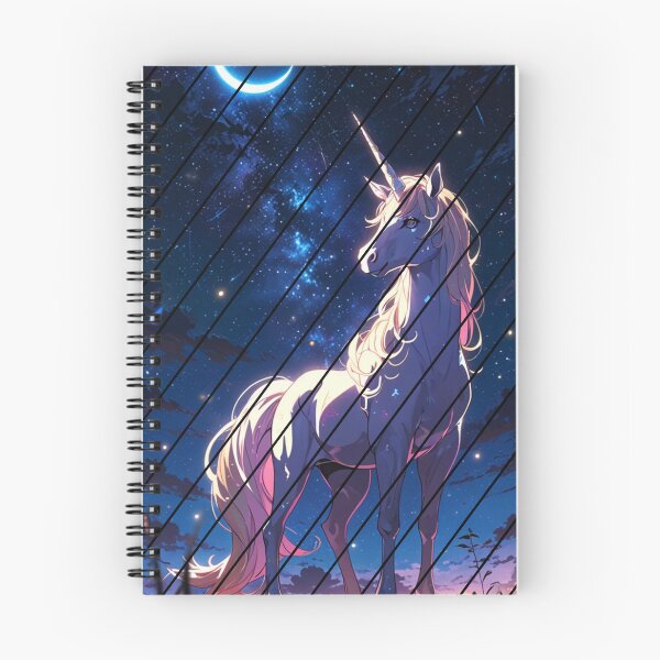 Item preview, "Starlight Unicorn" anime style unicorn illustration designed and sold by KatDesings.