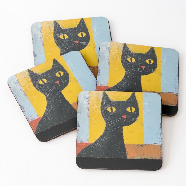 Item preview, Cheerful Black Kitty designed and sold by Teeverva Studio.