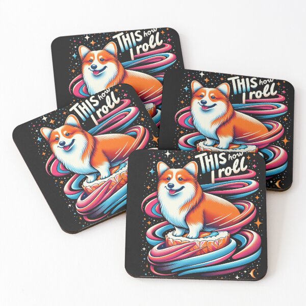 Item preview, Cinnamon Roll Corgi - Whimsical Dog Pun designed and sold by zoughlal.