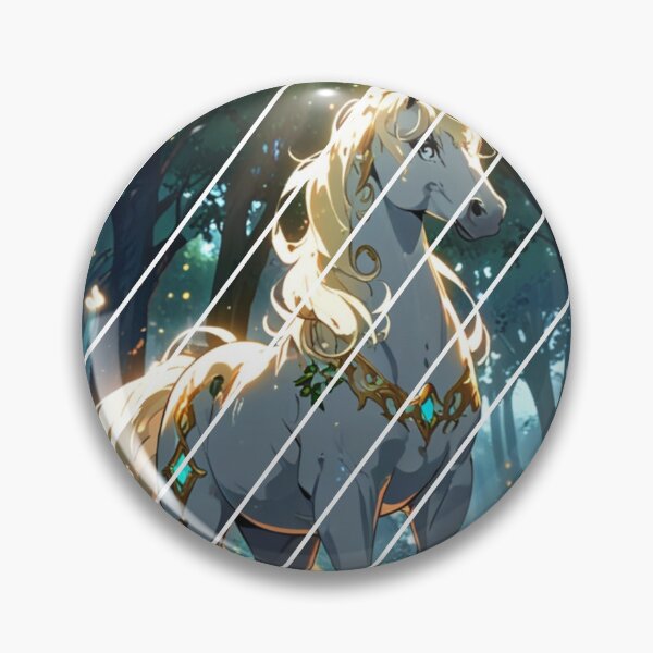 Item preview, "Forest Guardian" anime style unicorn illustration designed and sold by KatDesings.