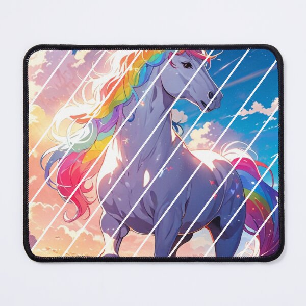 Item preview, "Rainbow Dream" anime style unicorn illustration designed and sold by KatDesings.