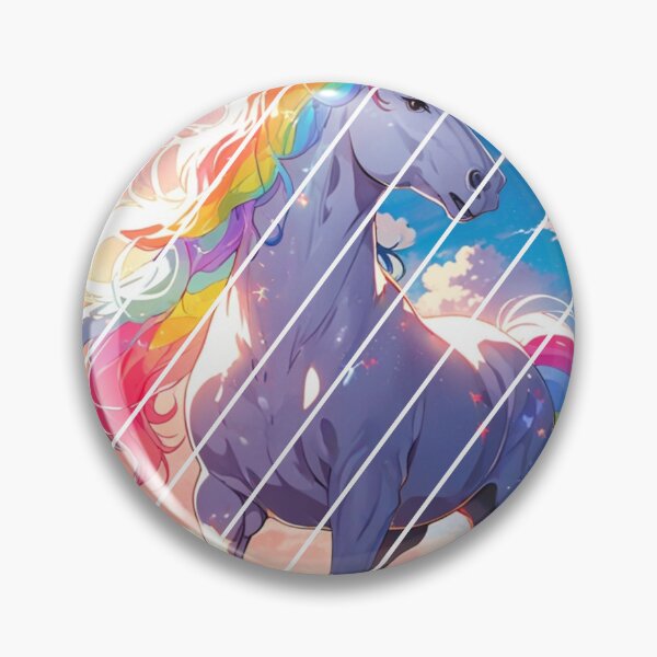 Item preview, "Rainbow Dream" anime style unicorn illustration designed and sold by KatDesings.