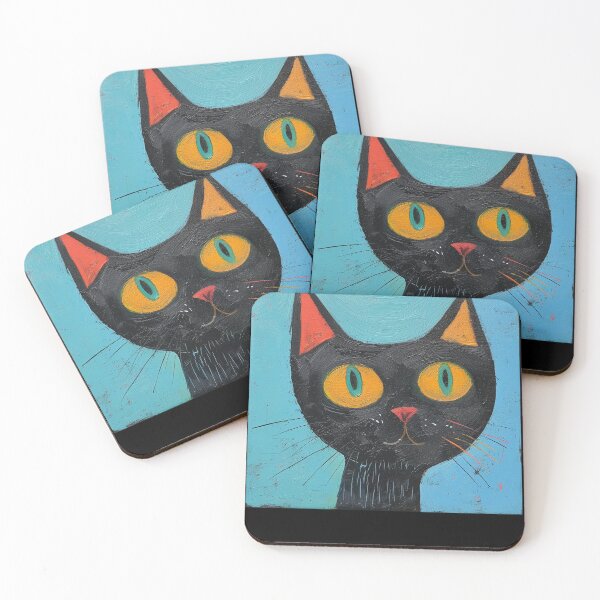 Item preview, Charming Gaze Black Cat designed and sold by Teeverva Studio.