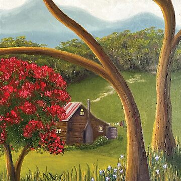 Artwork thumbnail, The Little Cosy Country Cottage by Kelly Logan