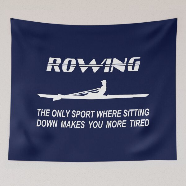 Item preview, Rowing - rowing boat - single scull - man - rowing the only sport where sitting down makes you more tired designed and sold by claudiasartwork.