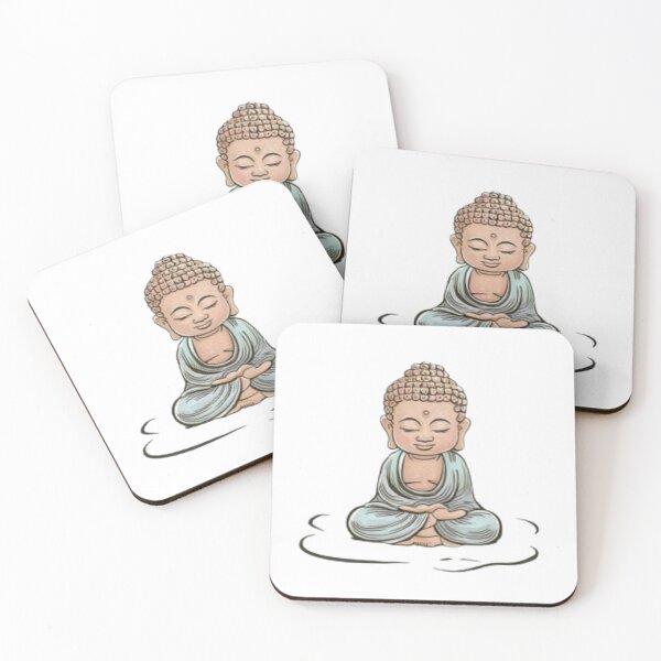 Item preview, Tiny Buddha Wall Art: zen stickers, calm designs, peaceful stickers, zen art, mindfulness stickers for Home Decor designed and sold by New Art.