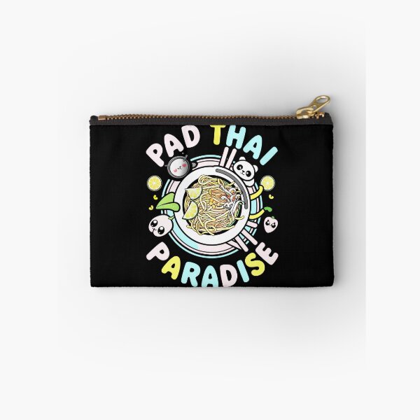 Item preview, PAD THAI PARADISE: A Vibrant Cartoon Feast in Black, White, Blue, and Orange designed and sold by SplashTastic.