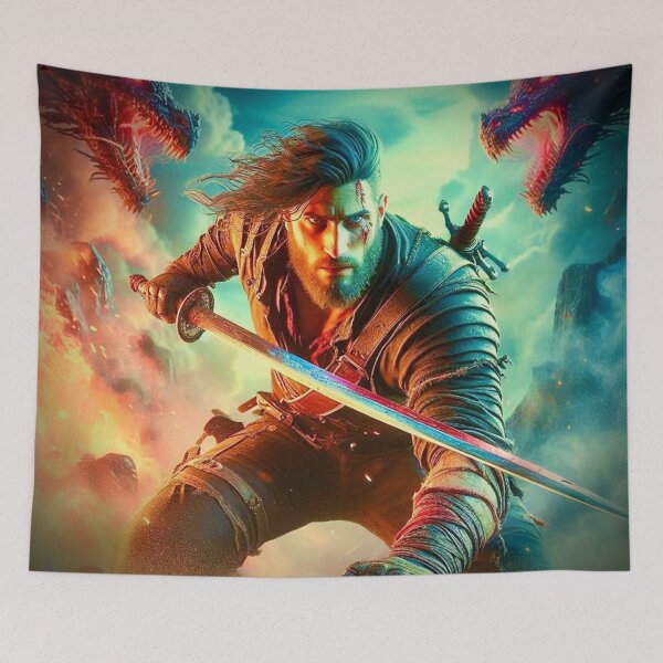 Item preview,  Dragon's Bane: Neon Swordmaster - Ghost Archer Illusions designed and sold by Ghost Archer Illusions.