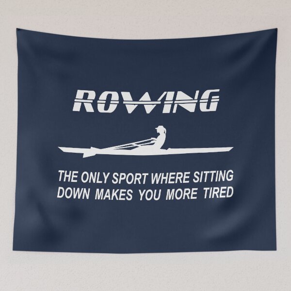Item preview, Rowing - rowing boat - single scull - woman - rowing the only sport where sitting down makes you more tired designed and sold by claudiasartwork.