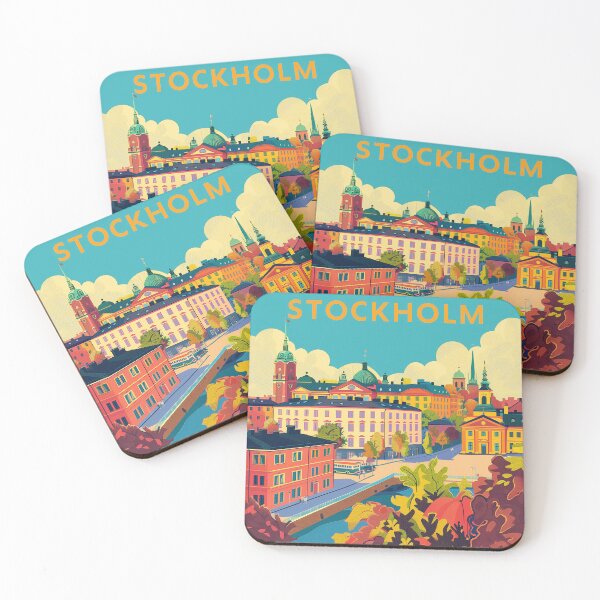 Artikelvorschau, Stockholm Poster Stockholm Druck entworfen und verkauft von nomiraclehere.