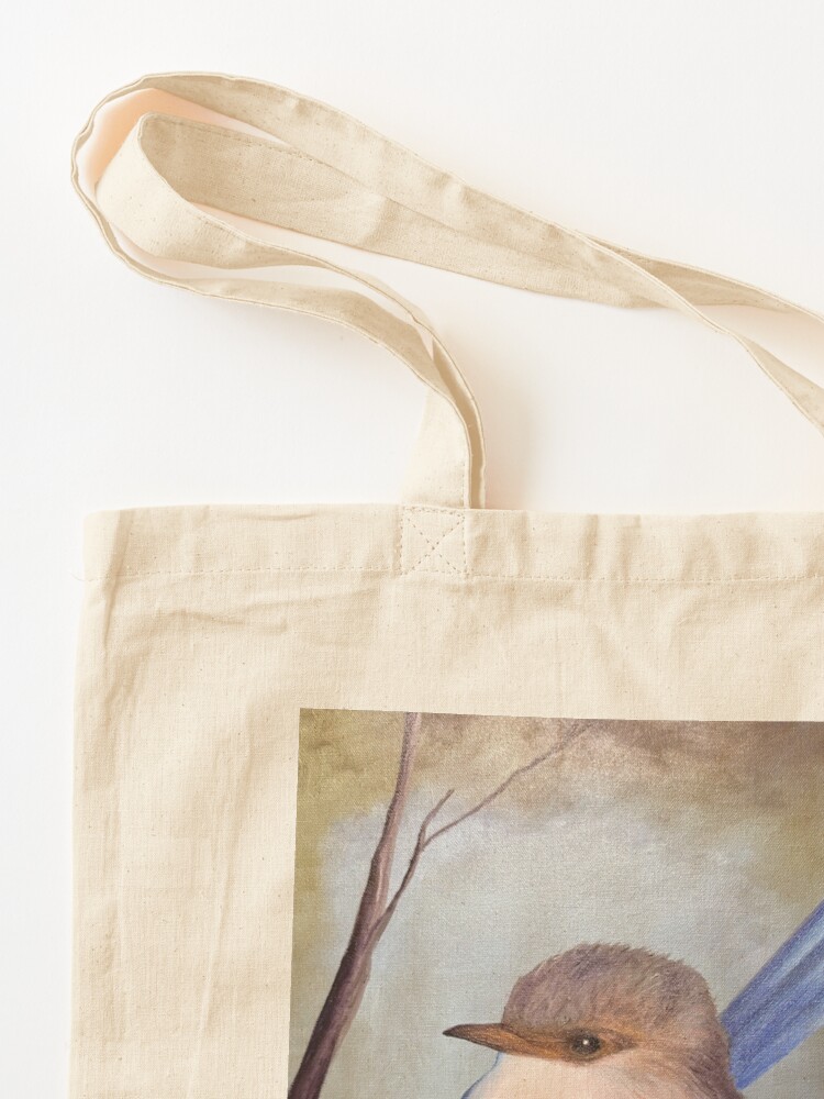 Thumbnail 3 of 5, Tote Bag, Little Blue Wren designed and sold by KellyLoganArt.