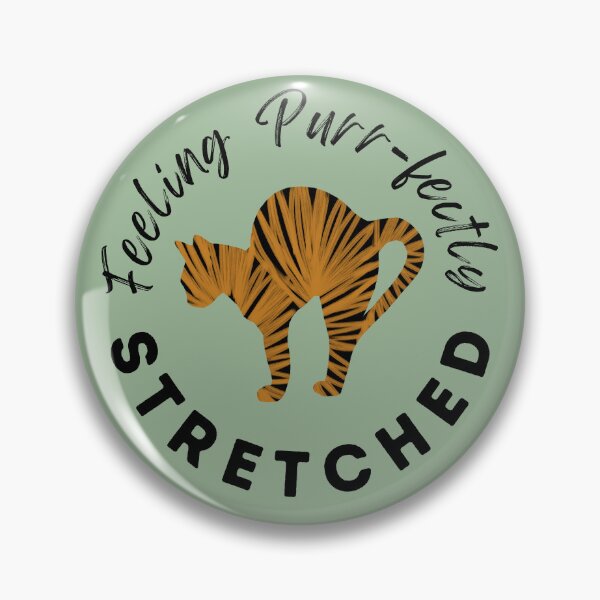 Item preview, Yoga cat Feeling Purr-fectly Stretched designed and sold by alczar.