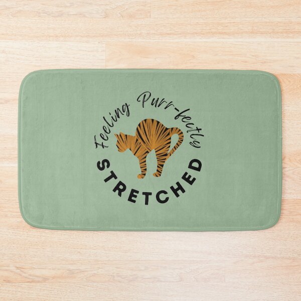 Item preview, Yoga cat Feeling Purr-fectly Stretched designed and sold by alczar.