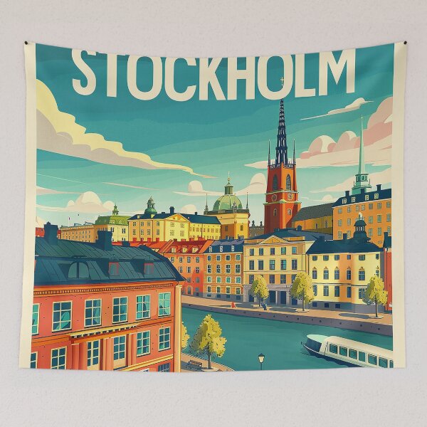 Item preview, Stockholm Poster Stockholm Print designed and sold by nomiraclehere.