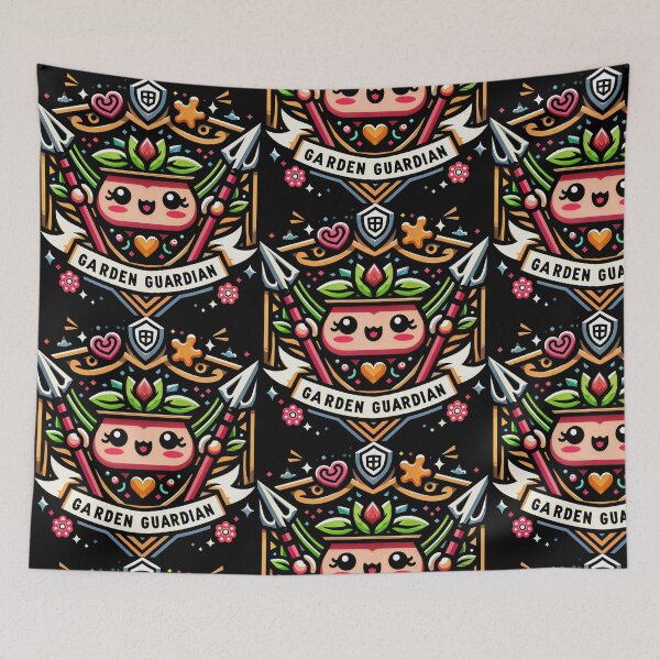 Item preview, GARDEN GUARDIAN: A Vibrant Floral Emblem for Nature Lovers designed and sold by SplashTastic.