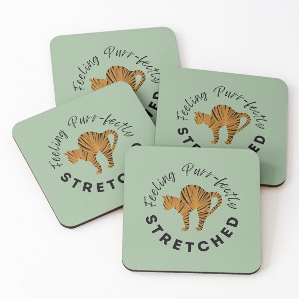 Item preview, Yoga cat Feeling Purr-fectly Stretched designed and sold by alczar.