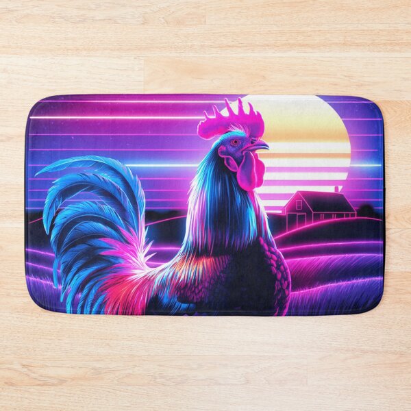 Item preview, Retro Neon Rooster Dawn designed and sold by Exodoi.