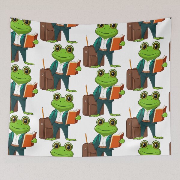 Item preview, A Smart Looking Frog Studying designed and sold by DWorriBHappi.