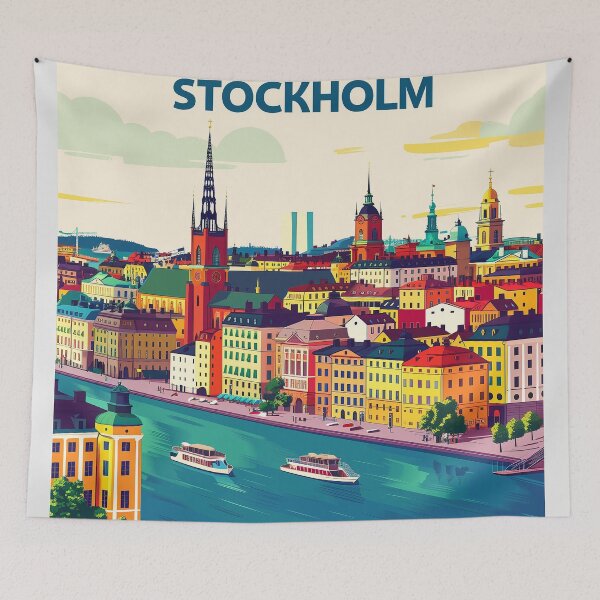 Item preview, Stockholm Poster Stockholm Print designed and sold by nomiraclehere.