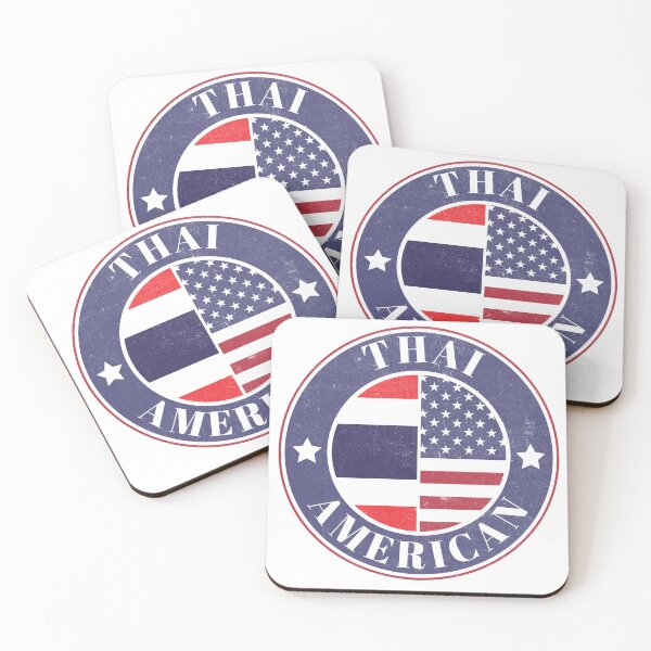 Item preview, Proud Thai-American Badge - Thailand Flag designed and sold by chrisrivait.