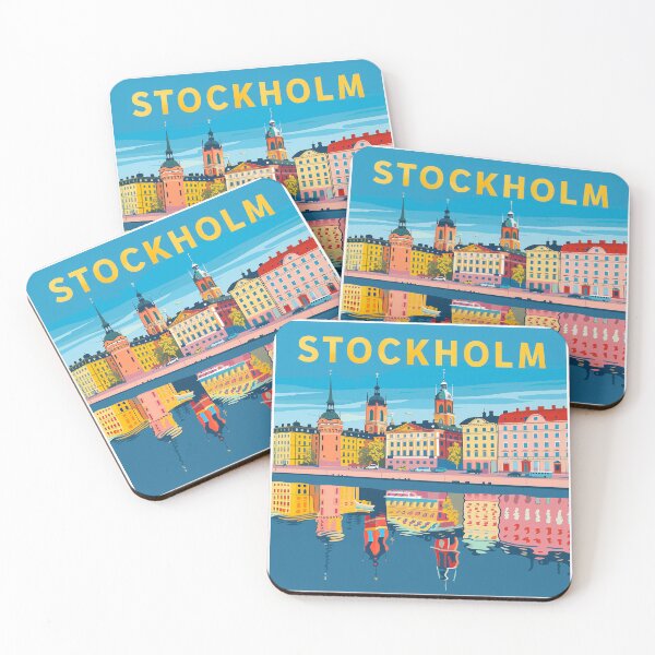 Artikelvorschau, Stockholm Poster Stockholm Druck entworfen und verkauft von nomiraclehere.