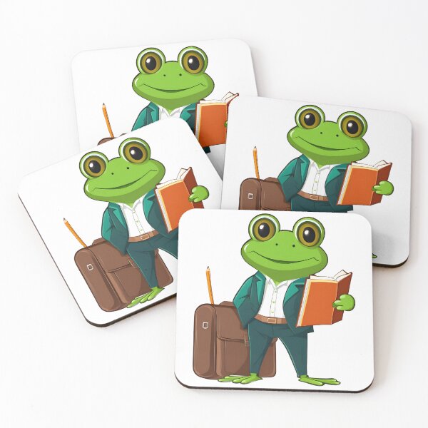 Item preview, A Smart Looking Frog Studying designed and sold by DWorriBHappi.