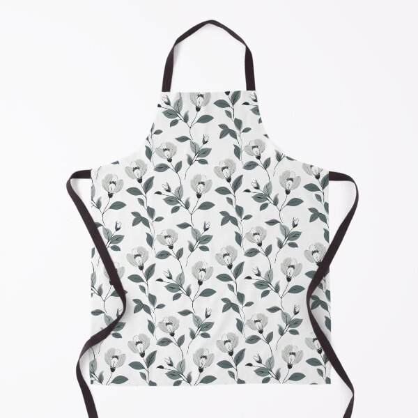 Item preview, minimalist mono tone floral pattern art decoration designed and sold by joyandoman.