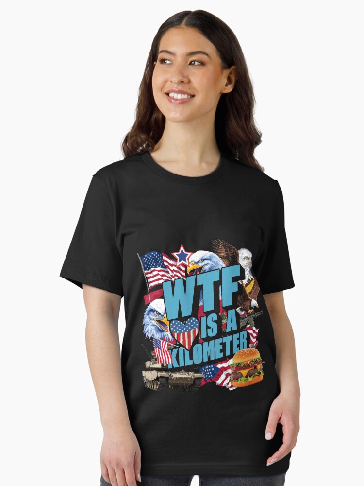 Thumbnail 2 of 7, Essential T-Shirt, WTF is a kilometer Classic T-Shirt designed and sold by MousajidouArt.