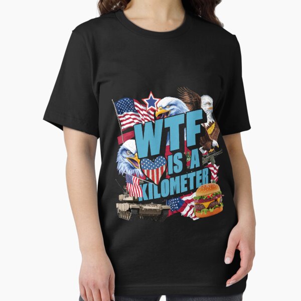 Artikel-Vorschau von WTF ist ein Kilometer Classic T-Shirt, designt und verkauft von MousajidouArt.