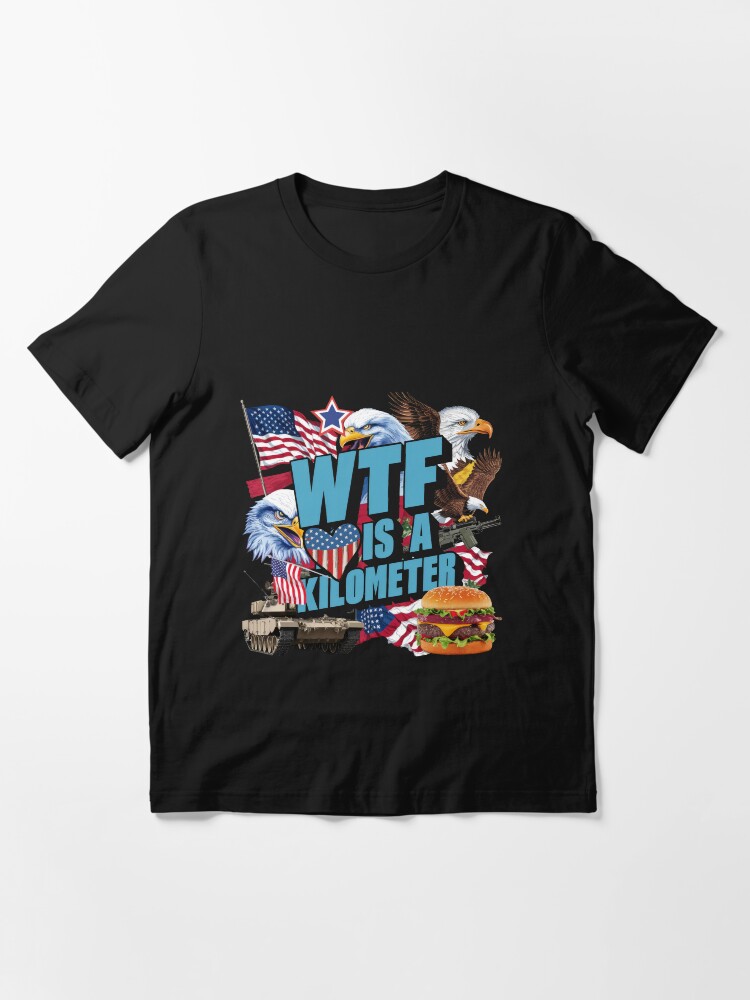 Thumbnail 3 of 7, Essential T-Shirt, WTF is a kilometer Classic T-Shirt designed and sold by MousajidouArt.