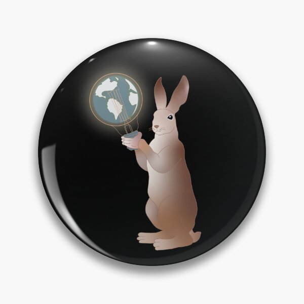 Item preview, A rabbit with a lamp shaped like the Earth designed and sold by HEERMANArt.