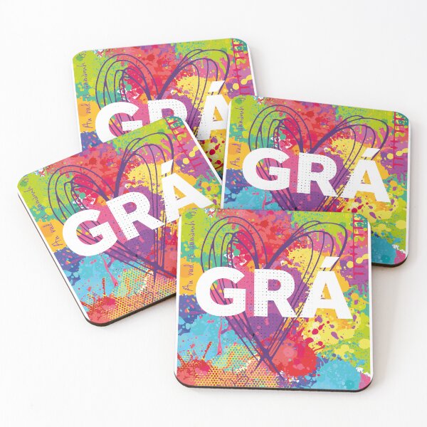 Item preview, Gra/ 'Love' Irish Print With Ogham Script designed and sold by PrintsByDC.