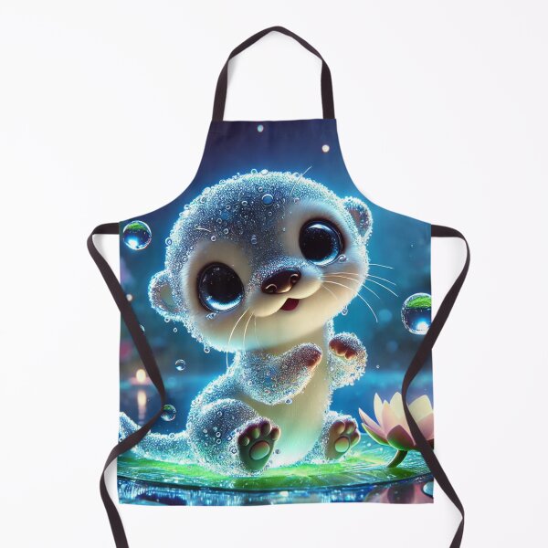 Item preview, Playful Water Otter Under Moonlight designed and sold by TeslaSt0re.