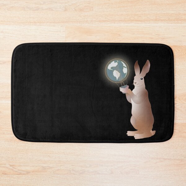 Item preview, A rabbit with a lamp shaped like the Earth designed and sold by HEERMANArt.