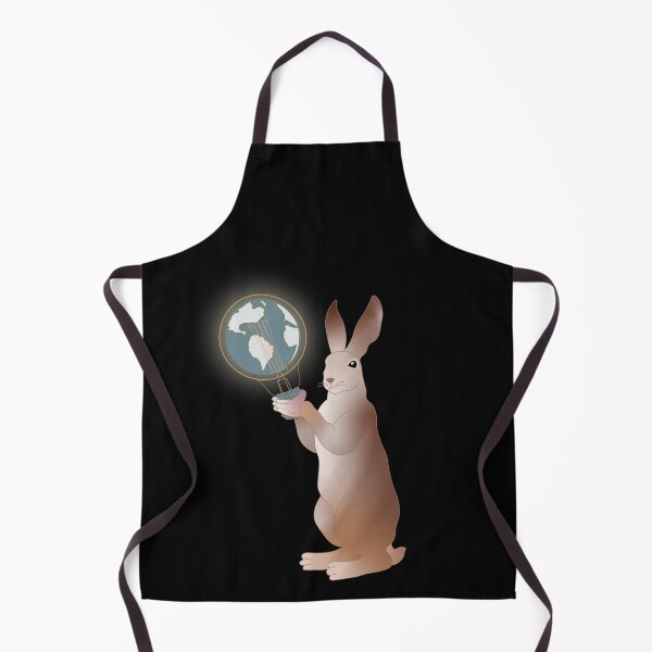 Item preview, A rabbit with a lamp shaped like the Earth designed and sold by HEERMANArt.