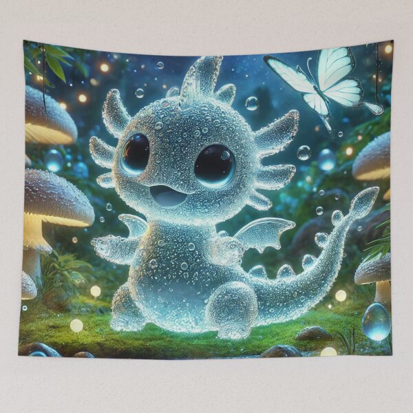 Item preview, Playful Water Dragon in Fantasy Forest designed and sold by TeslaSt0re.