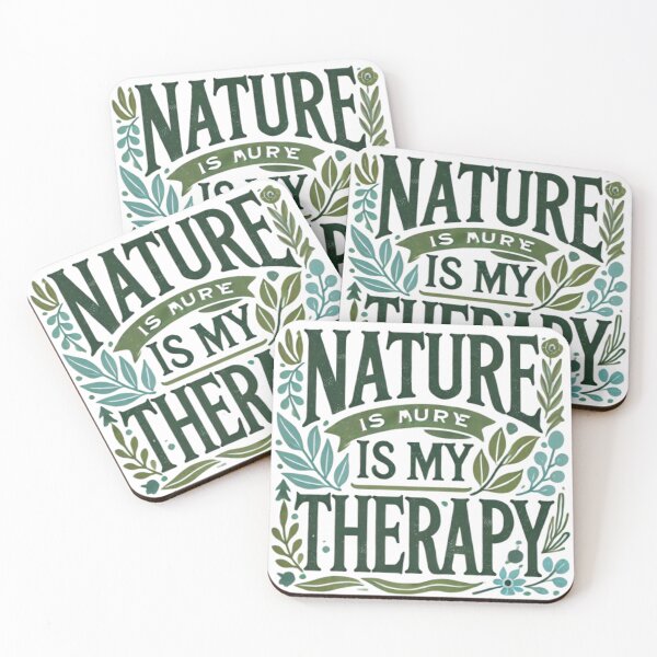 Item preview, Nature Therapy Inspirational Quote designed and sold by WildVista.