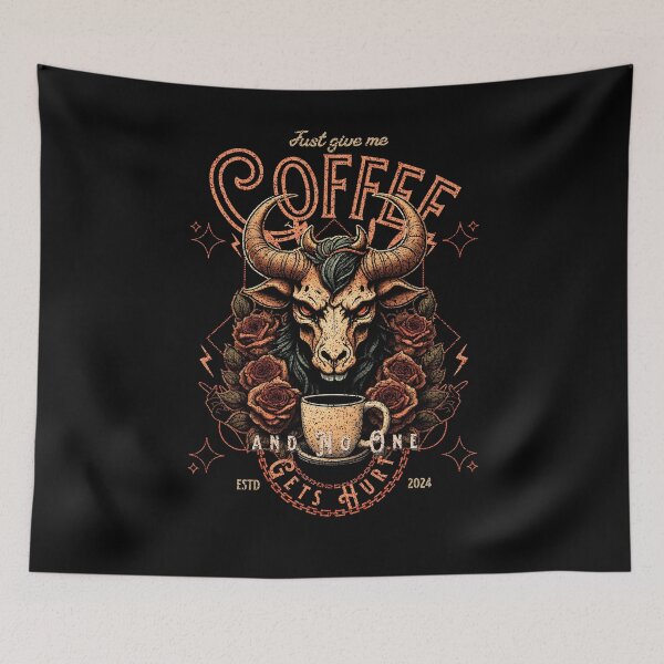 Item preview,  Just Give Me Coffee and No One Gets Hurt designed and sold by EULALIA Twarog.
