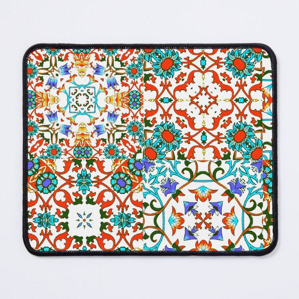 Item preview, Blue,red,Moroccan,mosaic tiles,Mediterranean art designed and sold by MariaMarinova.