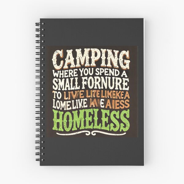 Item preview, Funny Camping Expense Quote designed and sold by WildVista.