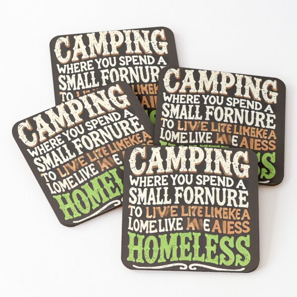 Item preview, Funny Camping Expense Quote designed and sold by WildVista.