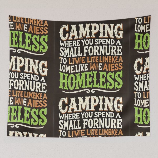 Item preview, Funny Camping Expense Quote designed and sold by WildVista.